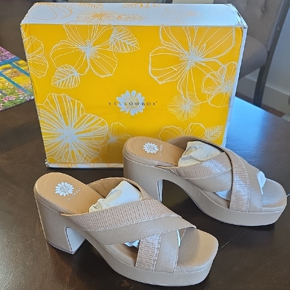 Yellow Box Midnight Motive Shoes Sizev8.5 Taupe - Picture 1 of 5